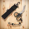 Emergency Scissors Ergonomic Bandage Shears for Underwater Escape (Black)