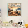 Sunset Scenery-11CT Stamped Cross Stitch 40*40cm/15.75*15.75in tapestrymarket