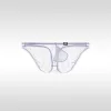 Men's Low-Rise Sexy Breathable Ice Silk Ultra-Thin U-Shaped 4D Large Pouch Briefs