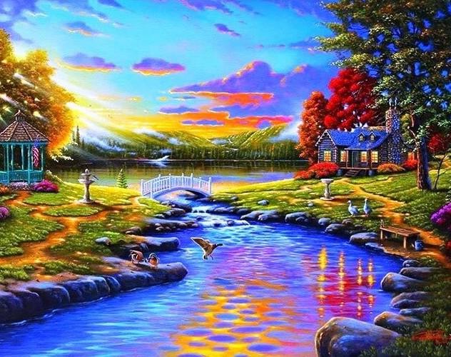 

Beautiful Sunset – Paint By Numbers - 40*50CM, 501 Original