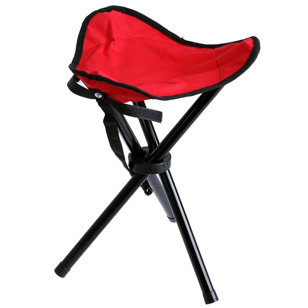 Outdoor Portable Chair Folding Camping Beach Hiking Fishing Stool (Red) от Cesdeals WW