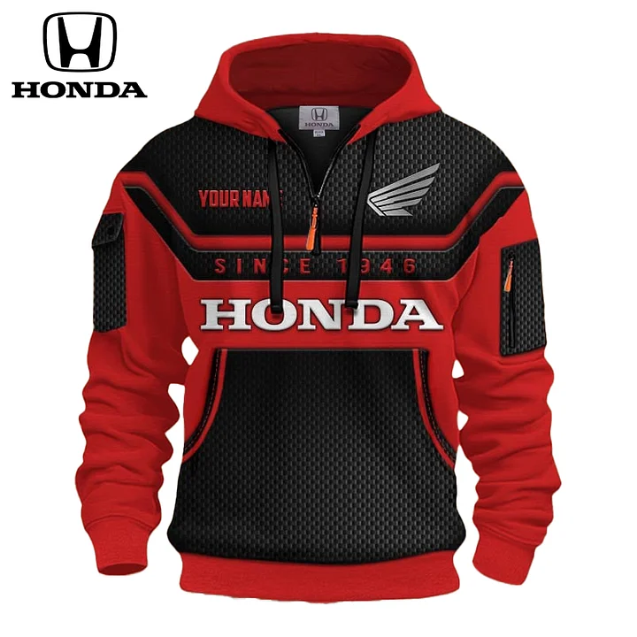 Honda&reg; 2025 New Sport Outdoor Work Bluza z kapturem i podszewką z kaszmiru