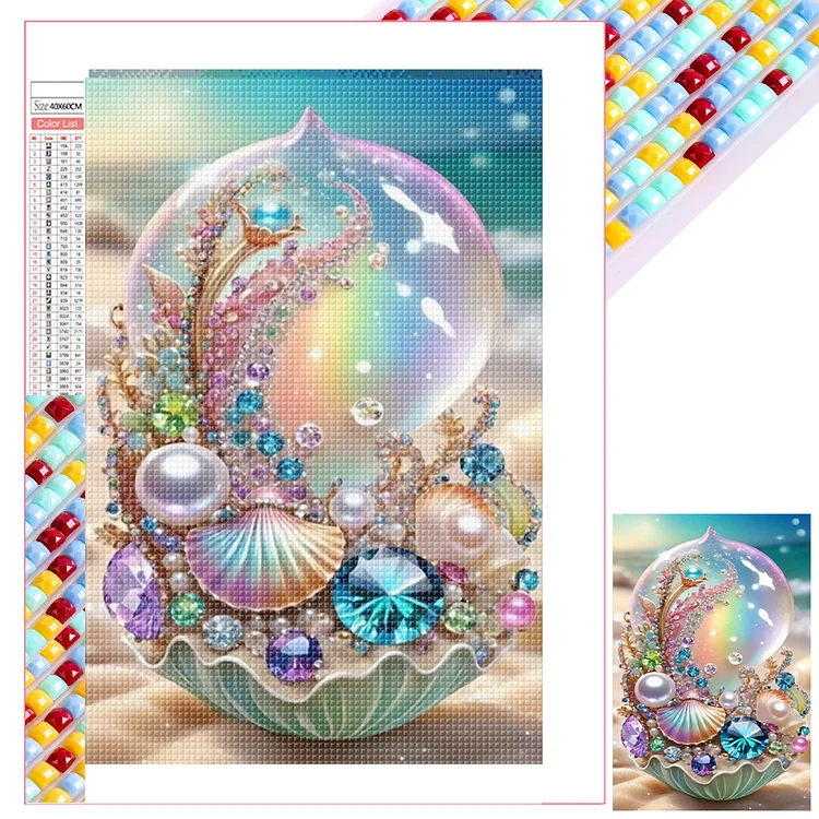Dream Seaside Shells 40*60CM (Canvas) Full Square Drill Diamond Painting gbfke
