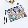 Diamond Painting Mandala Single Side PU Cosmetic Bag Ladies Clutch