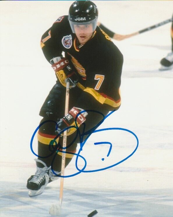 CLIFF RONNING SIGNED VANCOUVER CANUCKS 8x10 Photo Poster painting #4 Autograph EXACT PROOF!