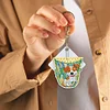 6Pcs DIY Diamond Painting Dog Keychain