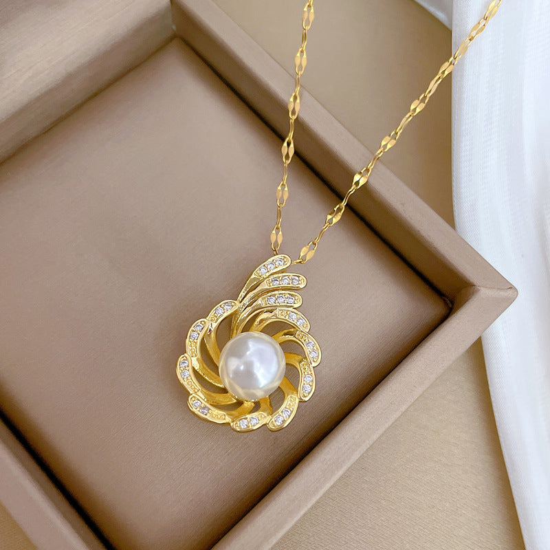 Moon Geometric Stainless Steel Stainless Steel Necklaces