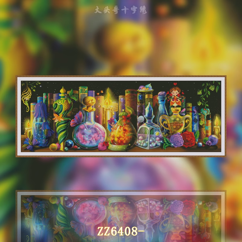【ZZ6408-HAE Magic Bottle】 Painting Fairy Cross Stitch