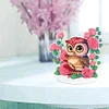 Rose et hibou-bricolage ornement