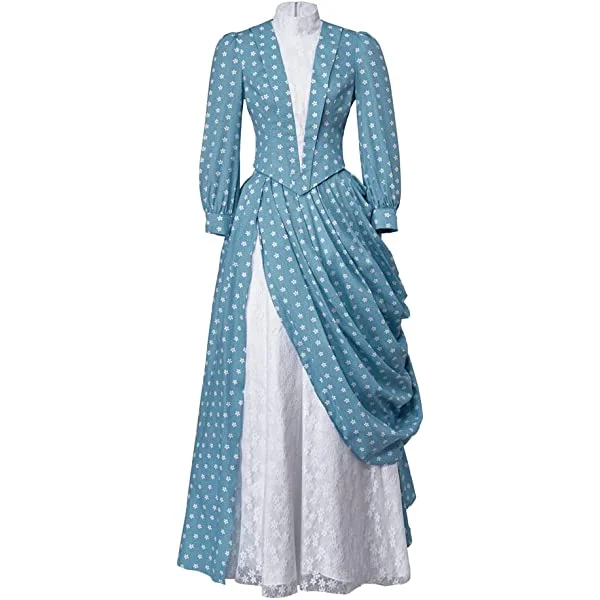 The Gilded Age Marian Brook Cosplay Costume Victorian Dress Party Gown 