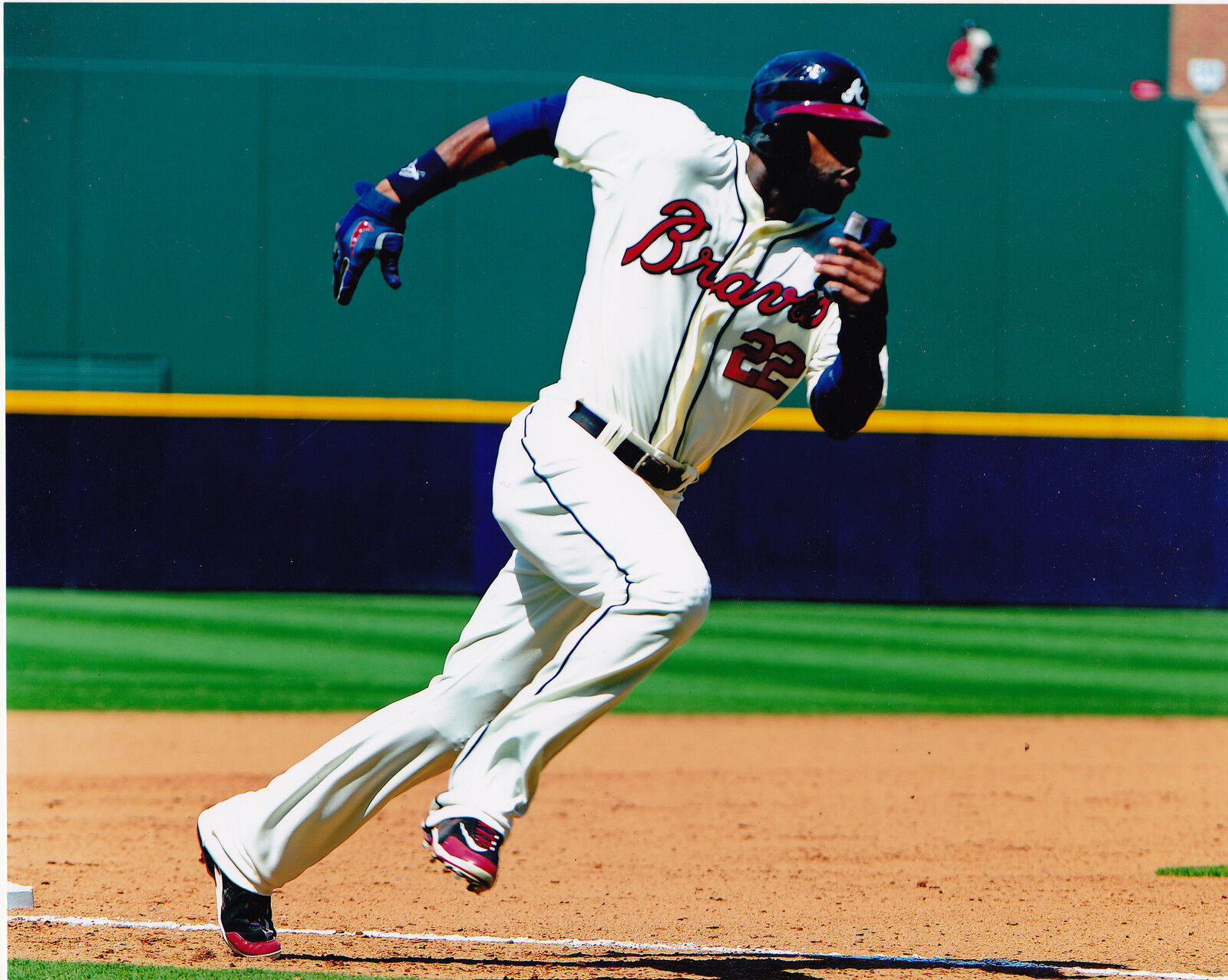 JASON HEYWARD ATLANTA BRAVES COLOR ACTION 8x10