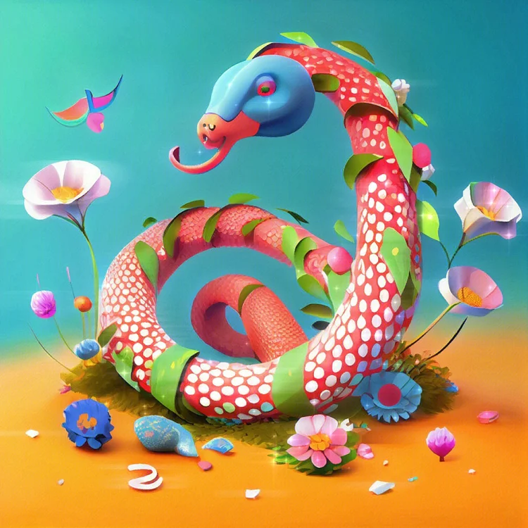 Animal Snake - Customized AB Drill Diamond Painting gbfke