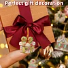 (US Local)6pcs Xmas Cookies  DIY Diamond Painting Art Pendant Wall Door Decoration