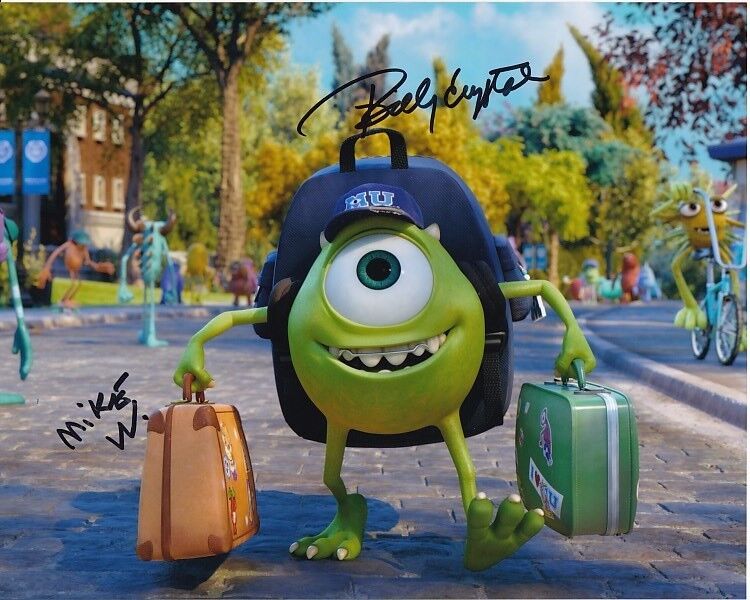 BILLY CRYSTAL signed autographed MONSTERS UNIVERSITY MIKE WAZOWSKI 8x10 Photo Poster painting