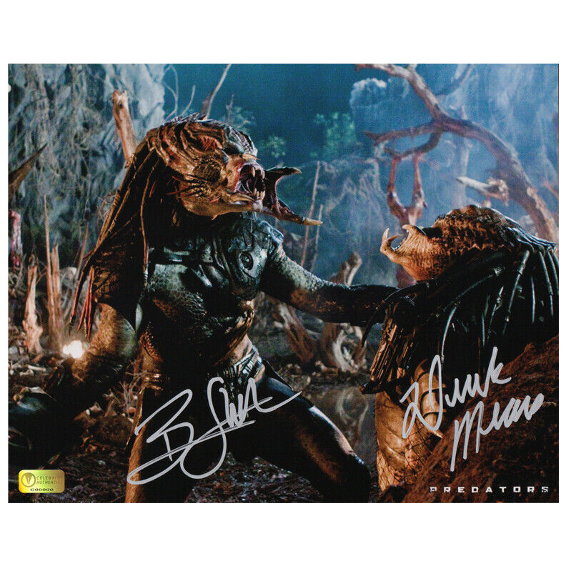 Derek Mears and Brian Steele Autographed Predators Battle 8x10 Photo Poster painting