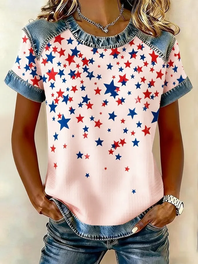 Women's 250th Anniversary Freedom Art  Print   Shirt 