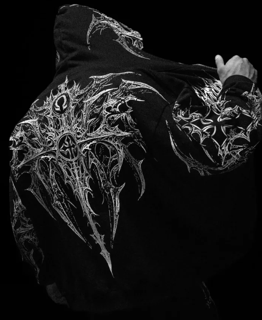 Celestial Blade Oversized Zipup hoodie