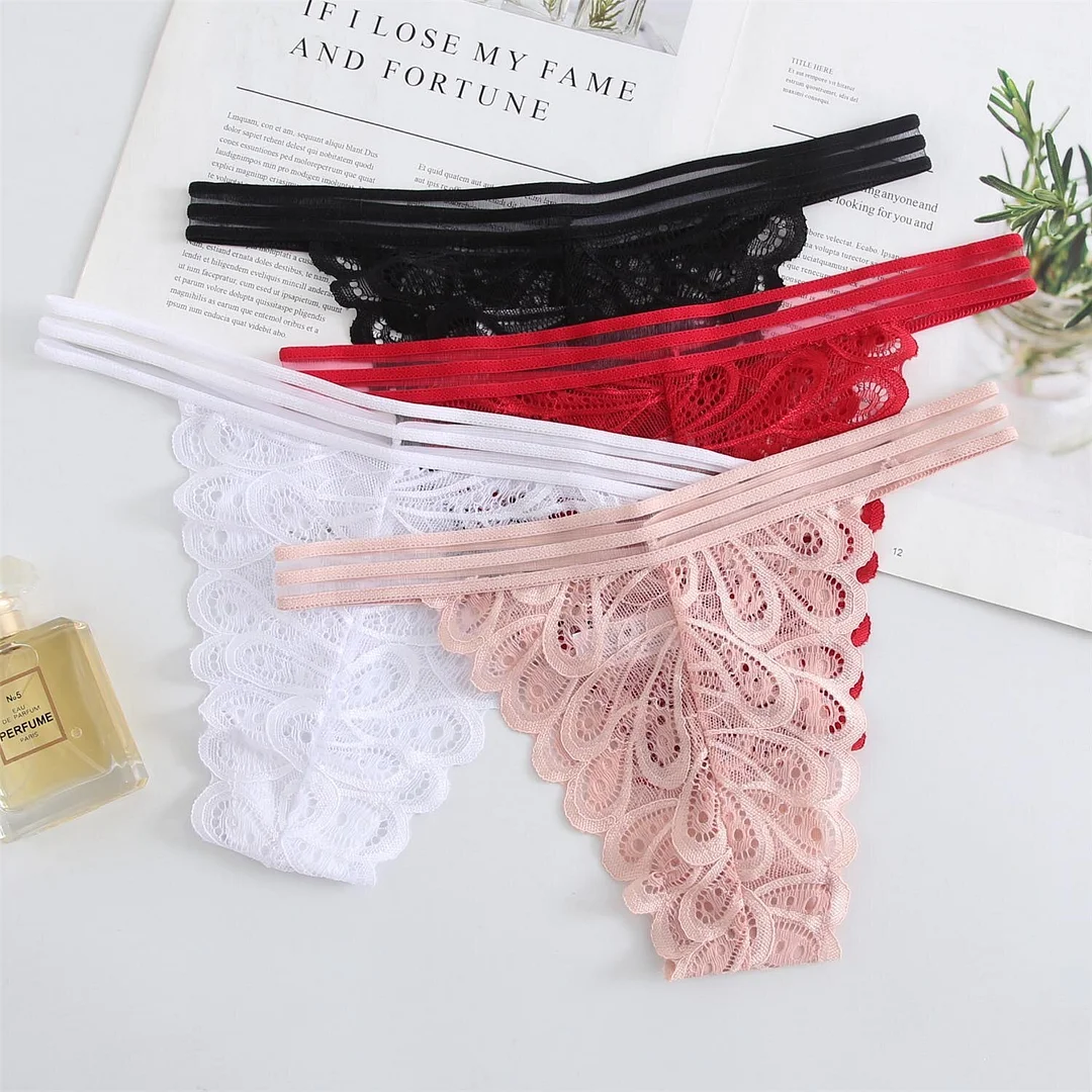 Billionm Women Panties Secret G-String Underwear Fashion Thong Sexy Lace Panties Ladies G-string Soft Lingerie Low Rise Panty M-XL NEW