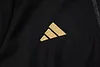 Joyfball 2024/2025 Argentina Half-Pull Hat Style Training Suit  Black Jersey 1:1 Thai Quality Set