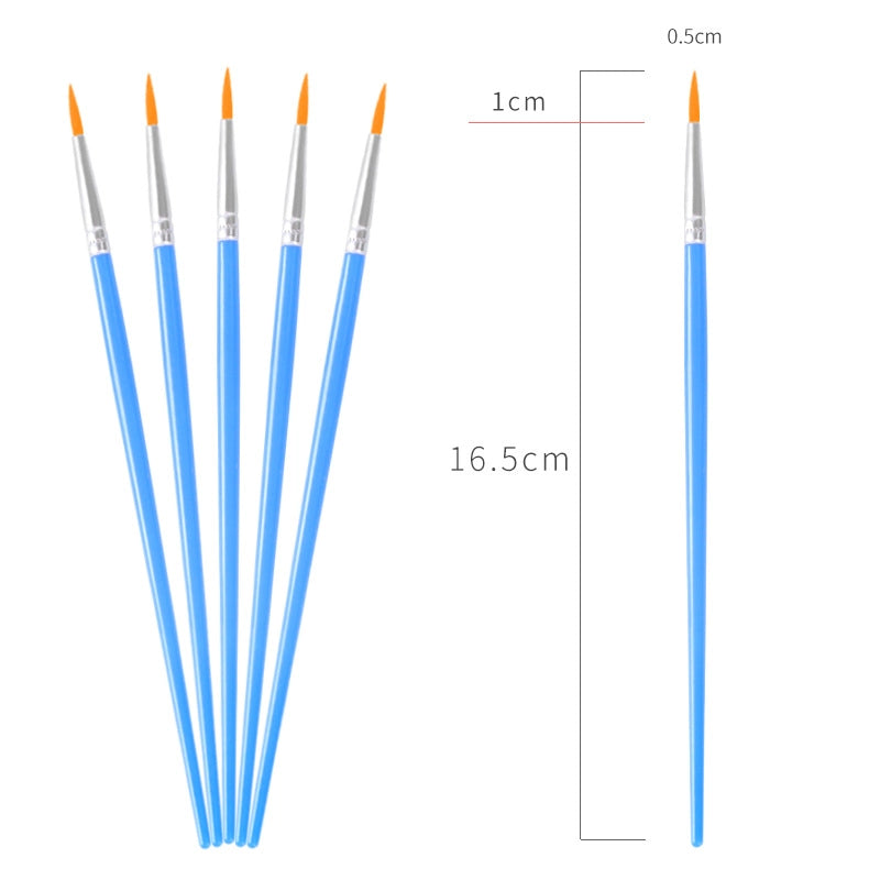 Simple Nylon Oil Painting Hook Line Pen Flat Brush