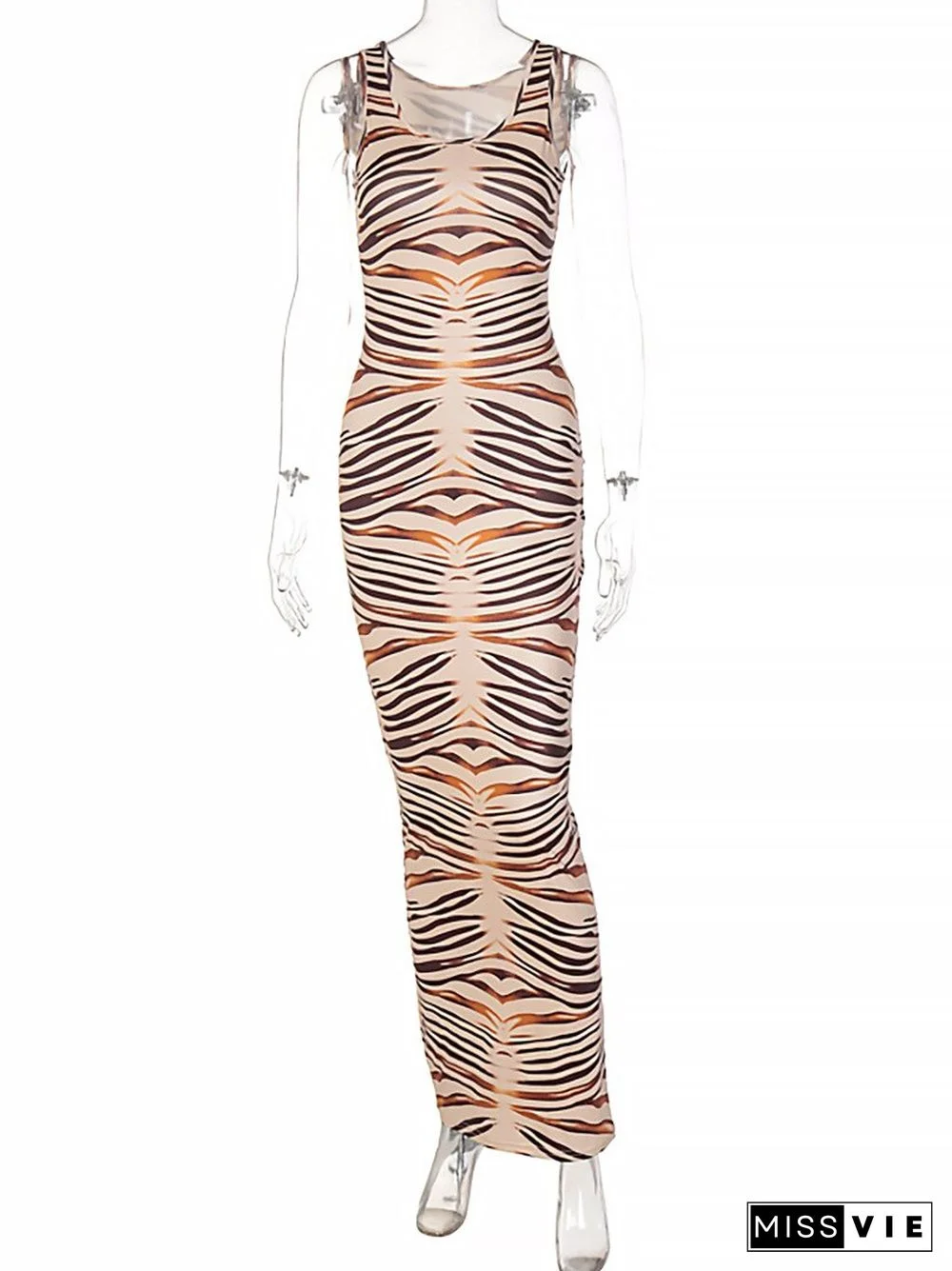 Women's Sleeveless Slim DressNew Spring And Summer Fashion Sexy U-neck Off Shoulder Ruffle Dress Rayon Dress