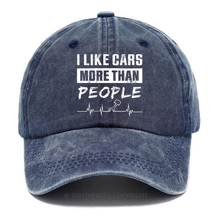 I Like Cars More Than People Hat
