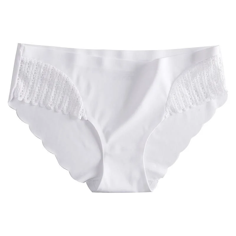 S-XL Women Panties Sexy Seamless Briefs Underwear Lace Panties  Female Underpants Intimate Lingerie 6 Solid Color Hollow Pantys