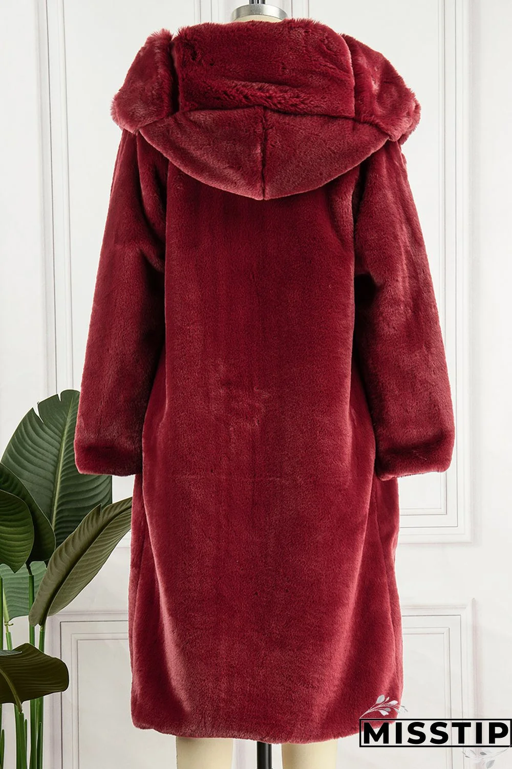 Brown Casual Solid Patchwork Cardigan Hooded Collar Outerwear