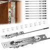 [US Local Warehouse] 10 Packs Lever Extension Flush Bolt 16.54in Latch Slide Bolt Lock Solid Stainless Steel French Door Locks for Commercial Applications Store School Office