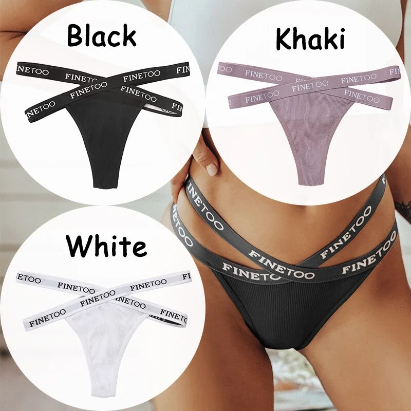 Billionm Cotton Panties Front Cross Underwear Sexy Lingerie G-string Briefs Female Underpants Girls Tangas Thong Panties M-XL