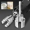 Pipe Threader Set with Sealing Tape& Gloves Internal & External Pipe Threading Tool for 1/2 & 3/4 & 1in PVC/Plastic Water Pipe Repair