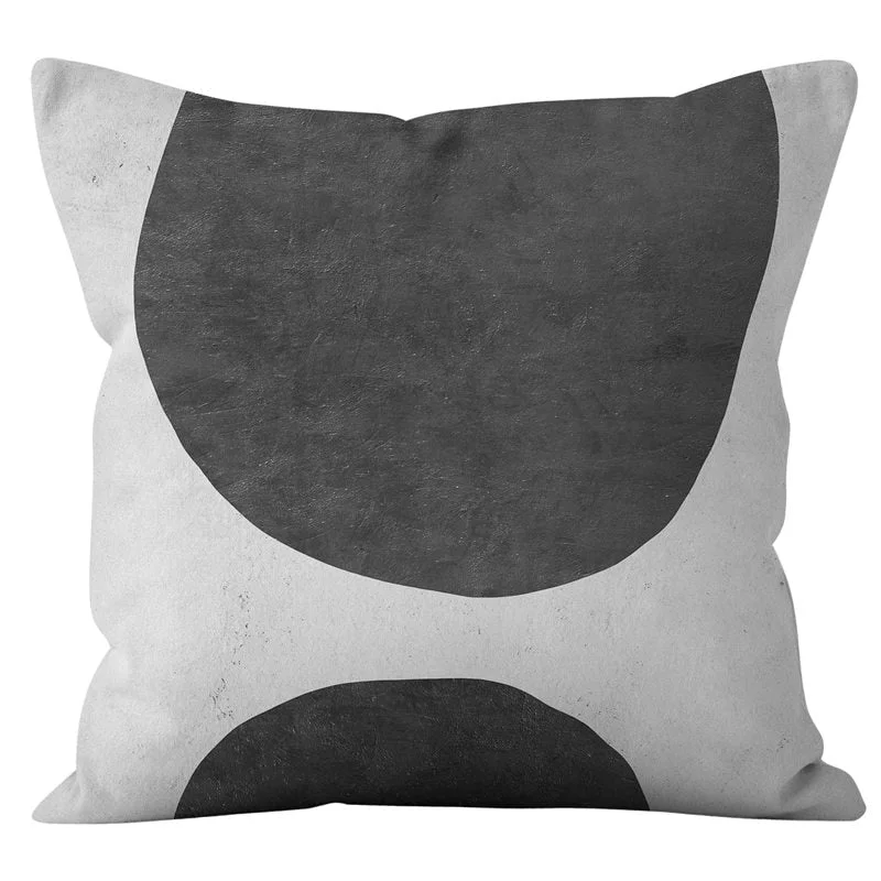 1pc Nordic Abstract Cushion Cover Velvet Throw Pillows Case For Sofa Bed Decorative Pillowcases Minimalist Modern Art Home Decor
