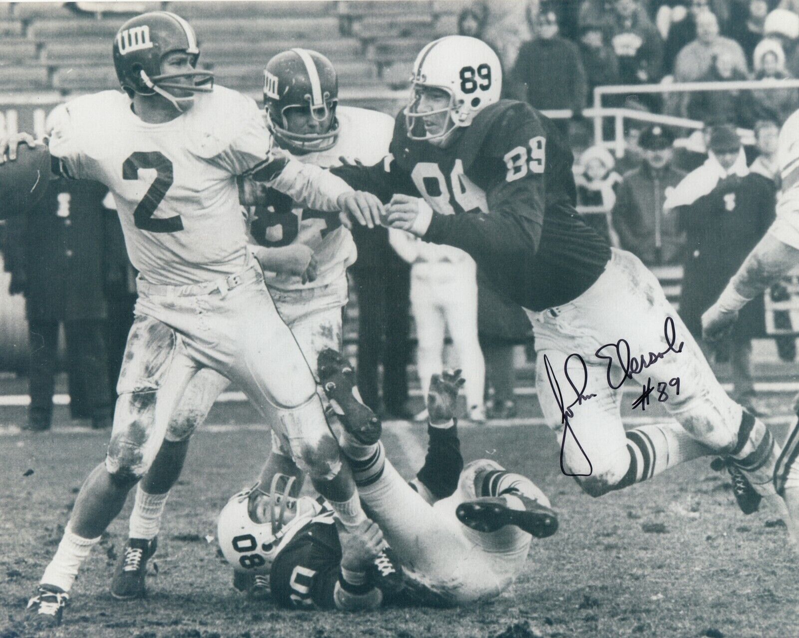 John Ebersole #2 8x10 Signed Photo Poster painting w/ COA Penn State Lions