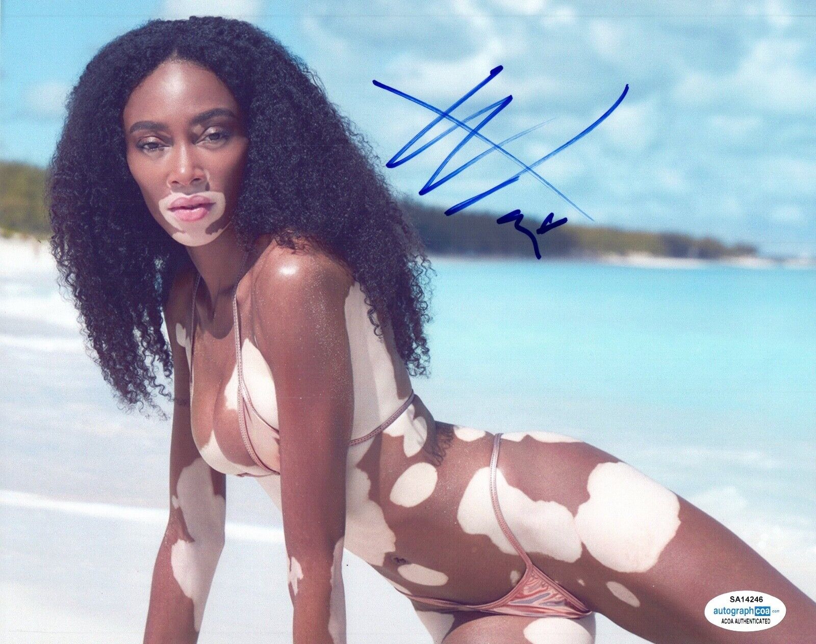 Winnie Harlow Signed Autographed 8x10 Photo Poster painting Sports Illustrated Model ACOA COA