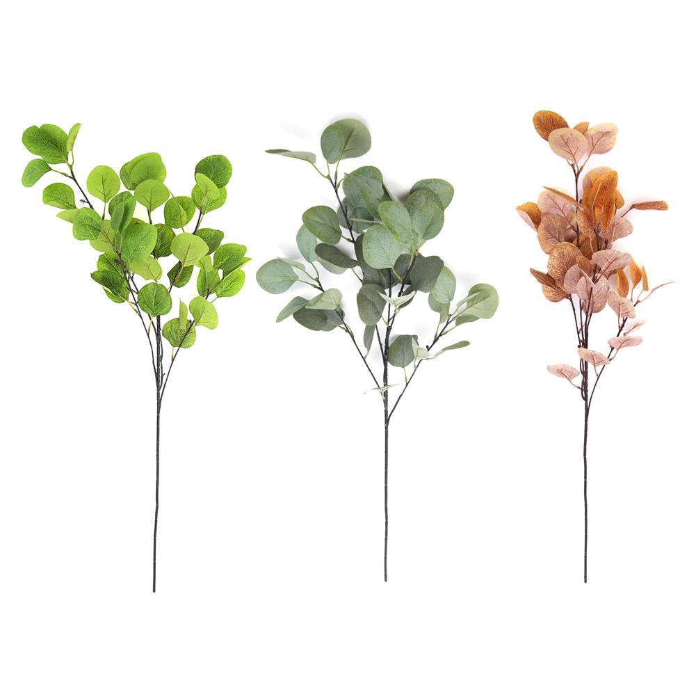 

Simulation Plants Artificial Fake Leaves Branches Home Balcony Garden Decor, Army green, 501 Original