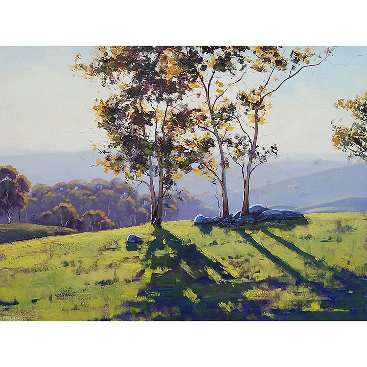 Tree 30*40CM (Canvas) Full Round Drill Diamond Painting gbfke