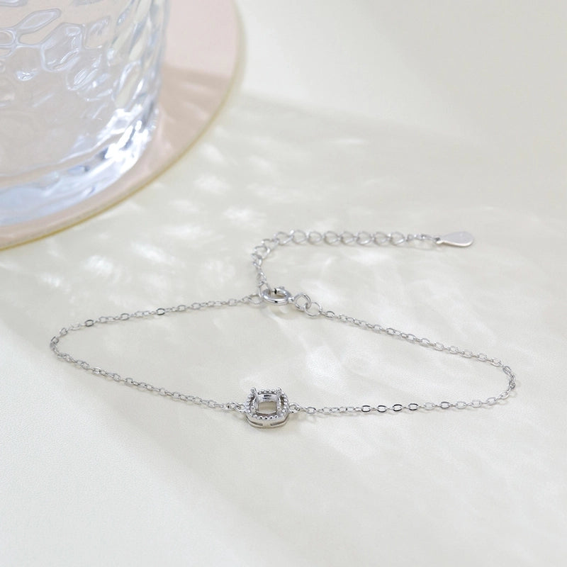 925 Sterling Silver Bracelets Minimalist