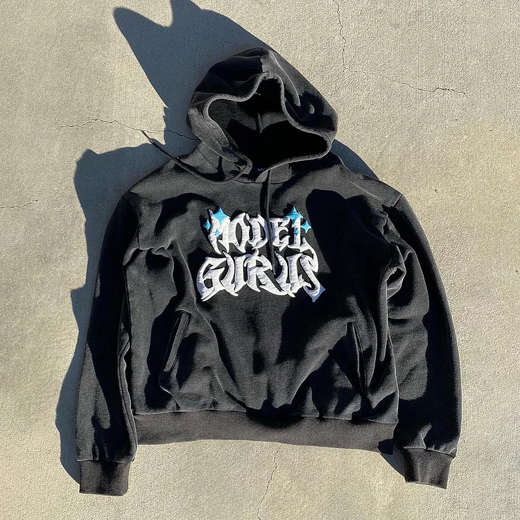 Puff Print Street Flame Hoodie