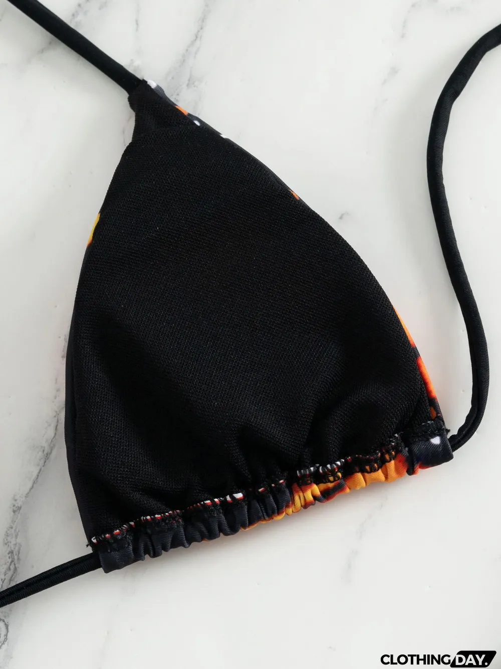 Butterfly Printed Lace-up Halter Bikini Set