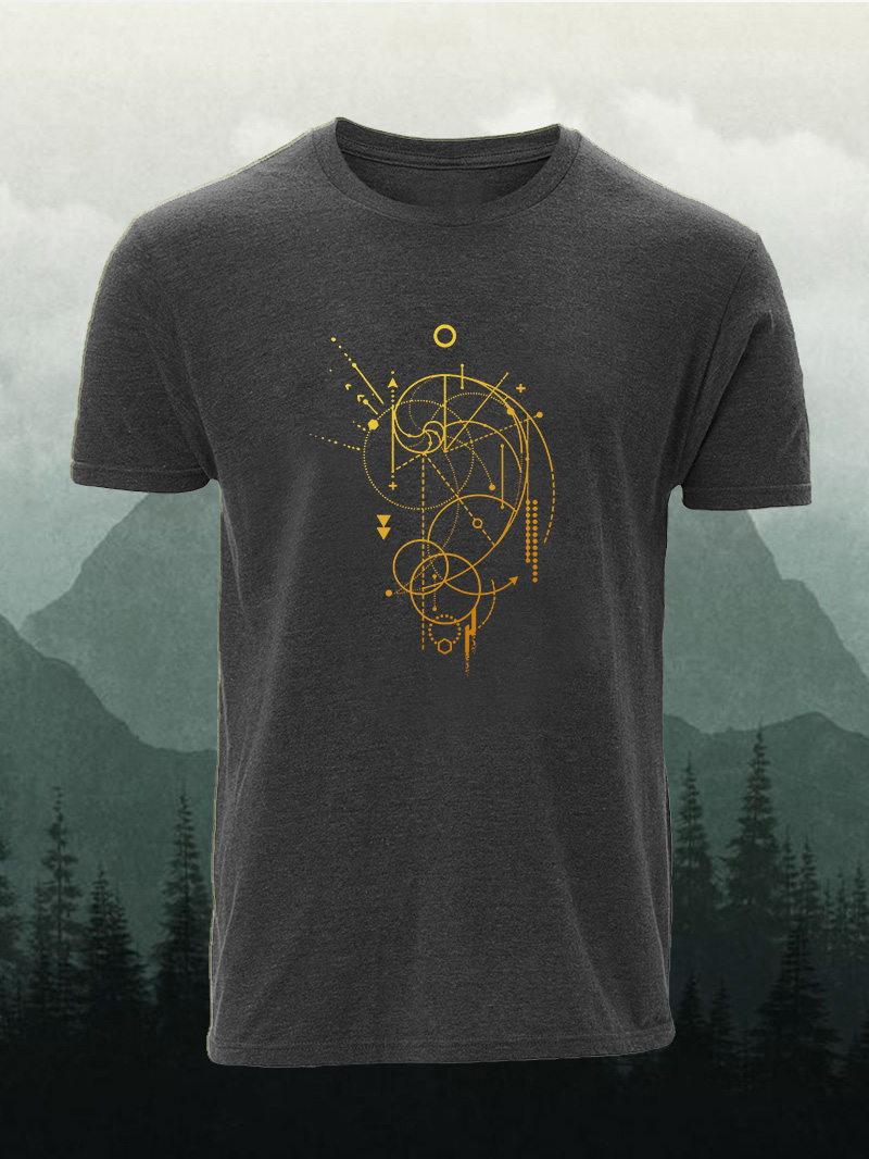 Men's Geometric Print T-Shirt