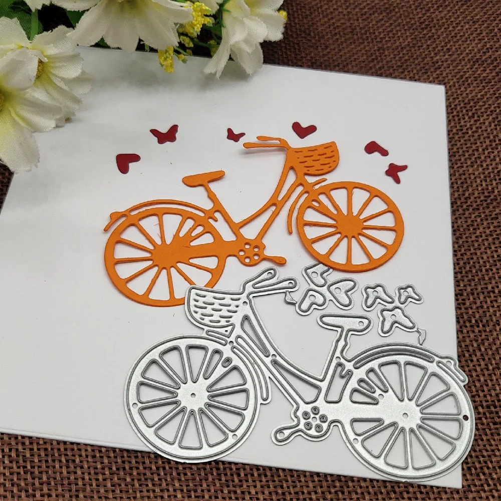 Metal Steel Bicycle Embossing Dies Cut Stencils DIY Scrapbooking Decorative Cutting Machine