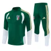 Italy 26-27 1/4 Zip Tracksuit Green Chandal