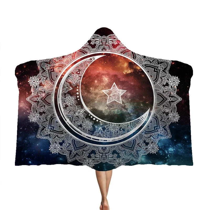 3D Printed Hooded Blanket Anime Soft Fluffy Blankets For Adults Sherpa Fleece Winter Throw Blanket Hoodie Blanket Travel Mantle