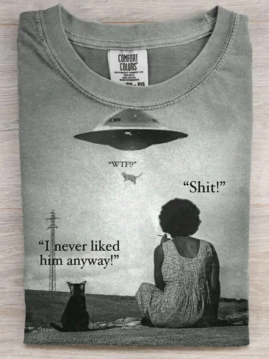 Eagerlys  Wtf I Never Liked Him Anyway Shit Art Print T-shirt Eagerlys