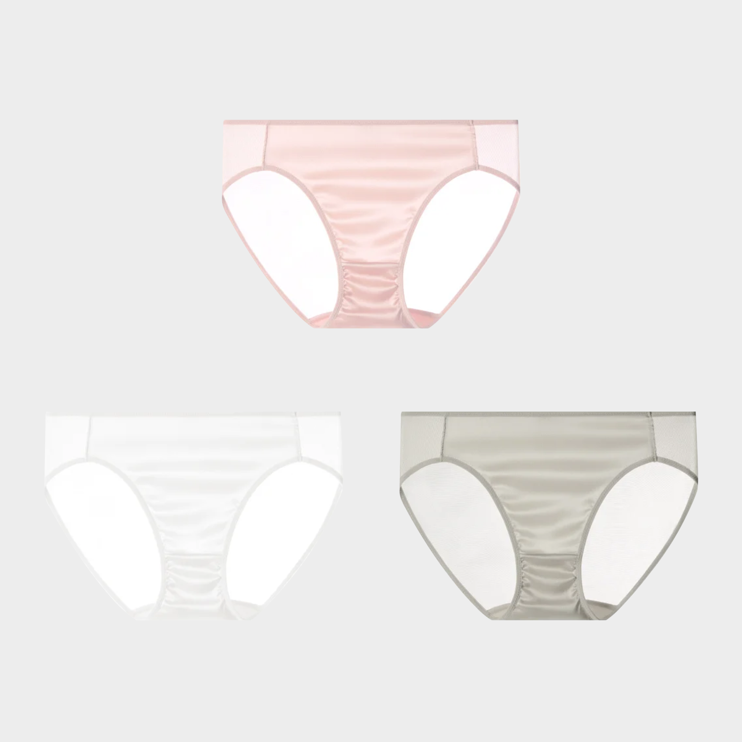 Silk Panties for Women Breathable Low Waisted 3-Pack REAL SILK LIFE