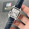 Cartier Santos Dumont WSSA0022 Quartz Movement Steel Silver Dial Blue Strap Super Clone