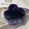 Women's Bag Luxury Real Fur Women's Shoulder Bag Mink Fur Bag With Fox Fur Design Large Capacity Fur Handbag Bags For Women
