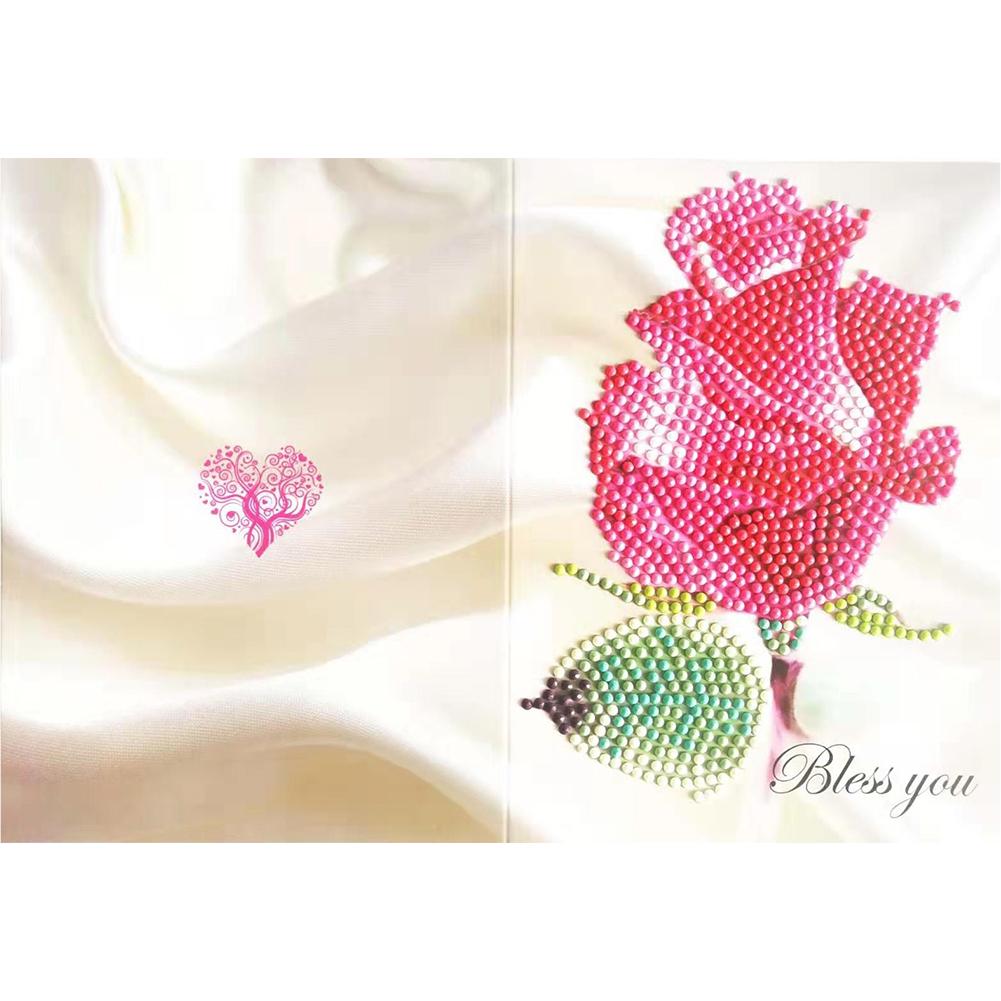 

Diamond Painting Greeting Card Flower Printed Birthday Valentine Bless Gift, 501 Original