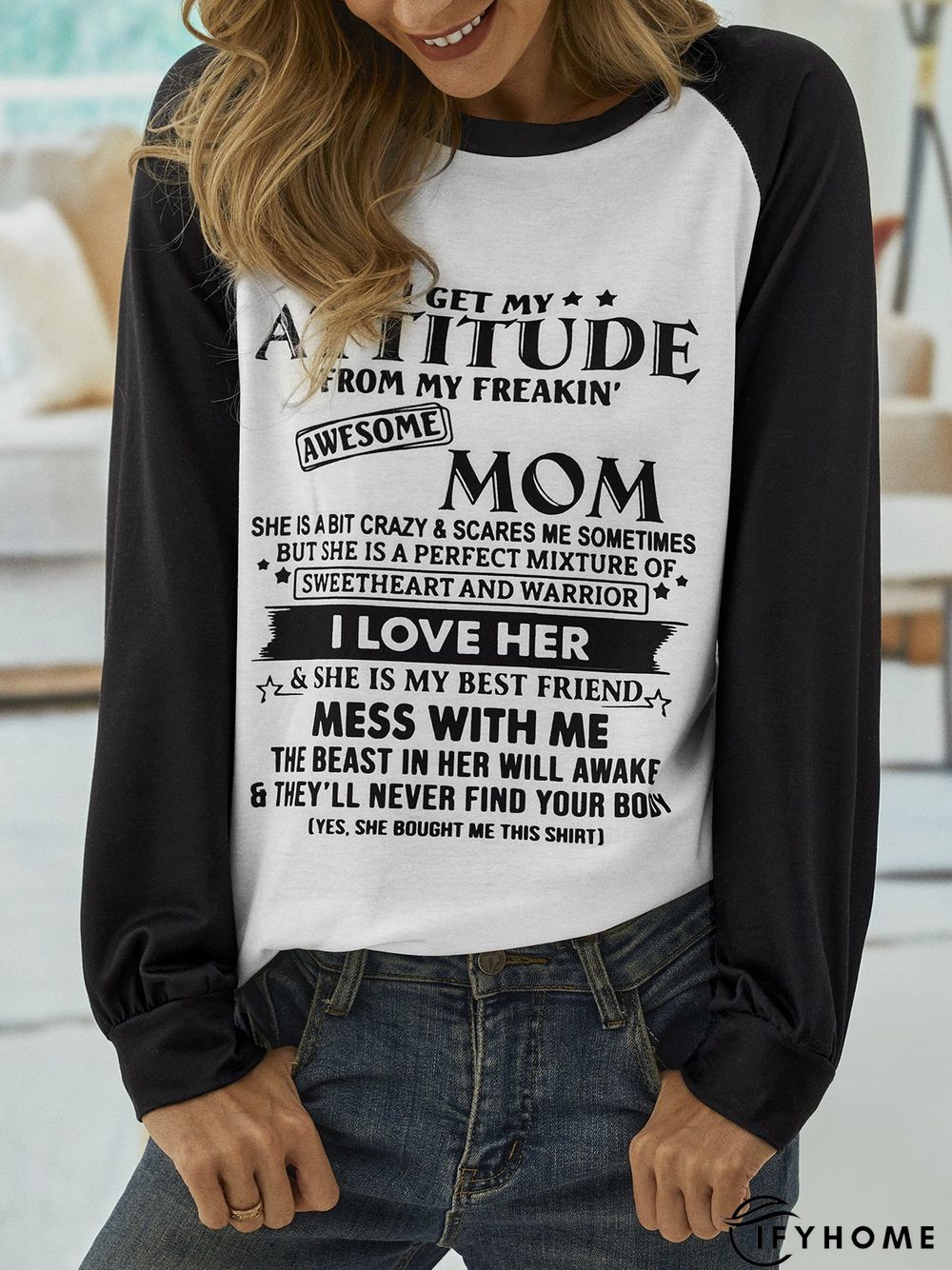 Crew Neck Regular Fit Casual Sweatshirt | IFYHOME