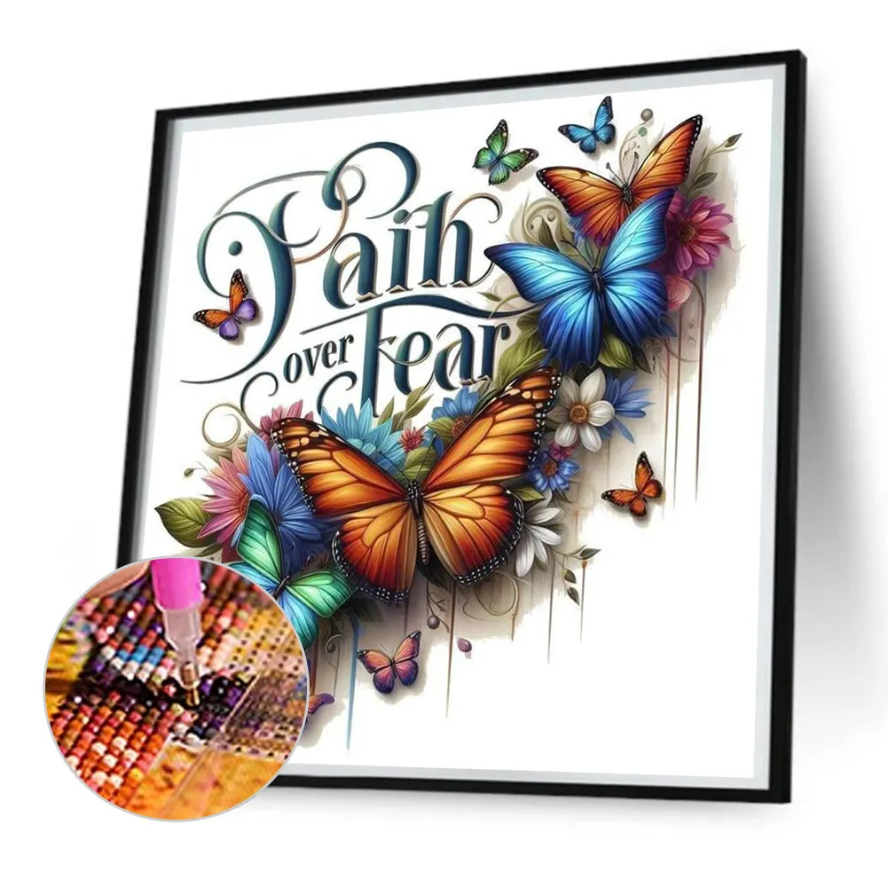 Diamond Painting - Full Square Drill - Butterfly(Canvas|35*35cm)
